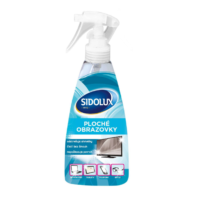 E-shop SIDOLUX PROFESSIONAL čistič na ploché obrazovky s rozprašovačom 200ml
