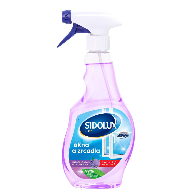E-shop SIDOLUX na okná a zrkadlá s NANO technológiou Marseillské mydlo s levanduľou - 500ml
