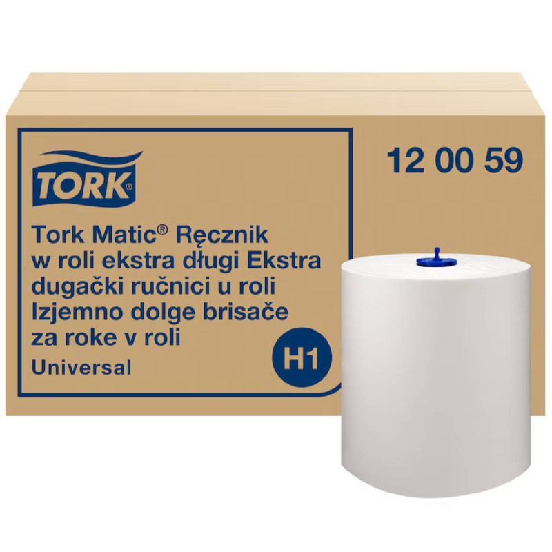 E-shop Tork Matic® extra dlhé papierové utierky H1 - 1-vr, 280 m biela (6ks)