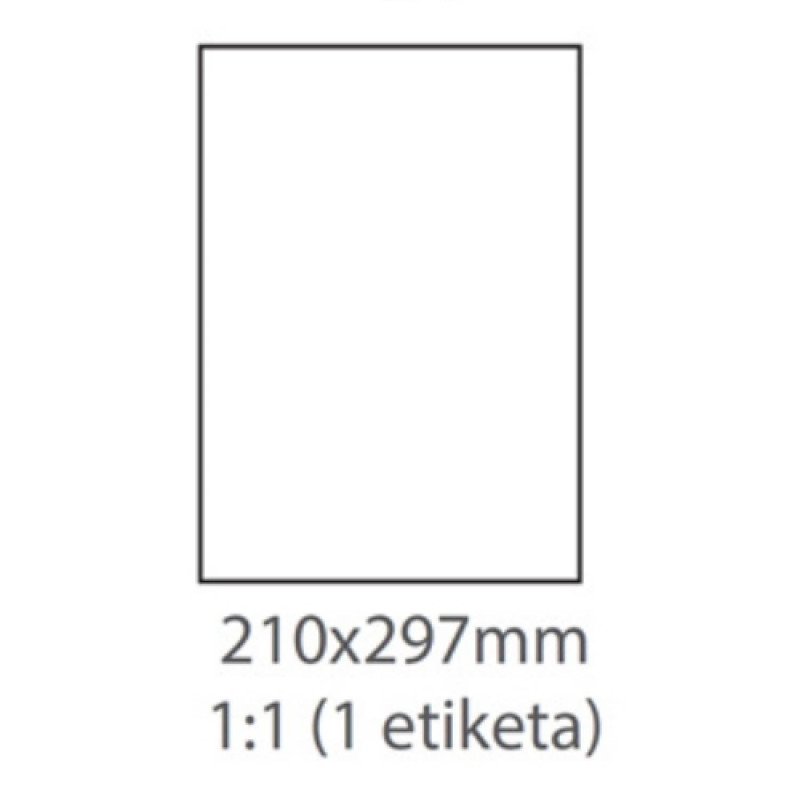 E-shop Etikety univerzálne biele samolepiace A4 / 100 hárkov so zadným rezom