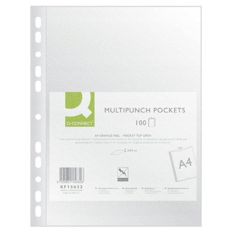 E-shop Euroobal Q-CONNECT A4 matný 40µm 100 ks