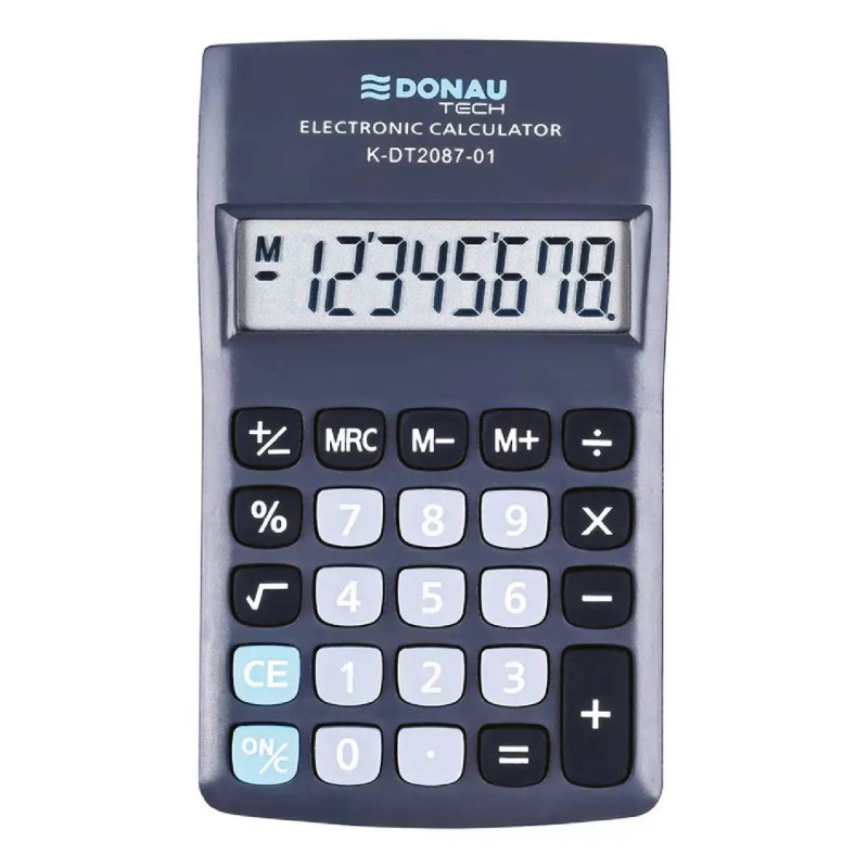 E-shop Kalkulačka DONAU TECH K-DT2087-01 vrecková čierna