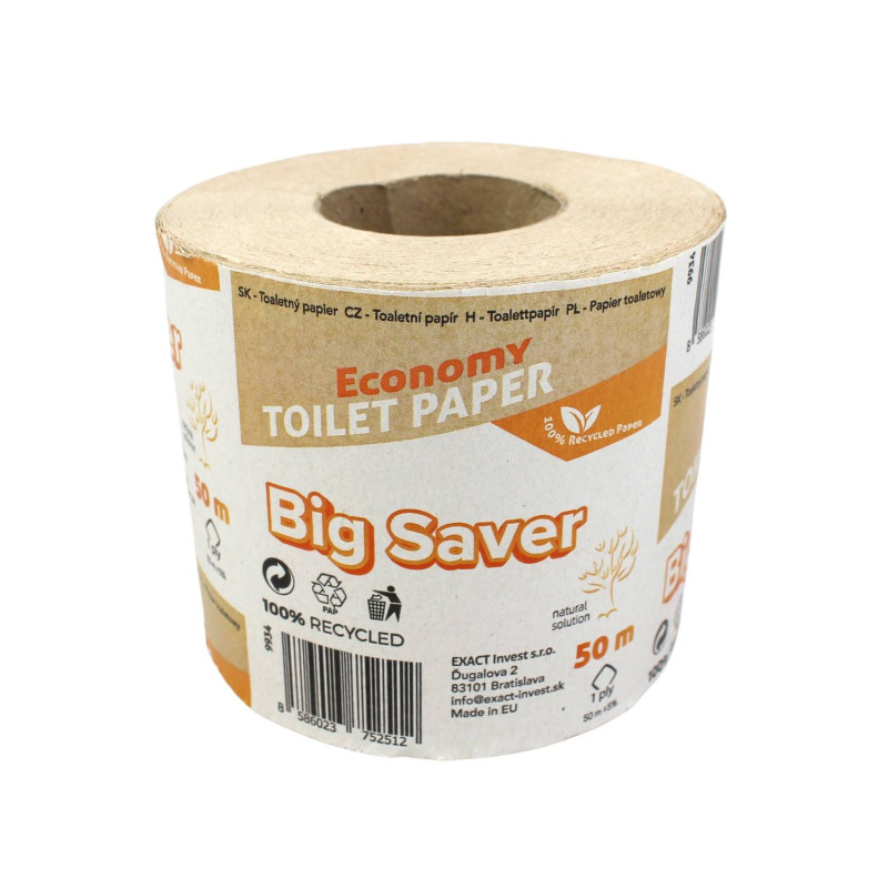 E-shop Toaletný papier Big Saver Economy 50 m 1-vrstvový (1ks)