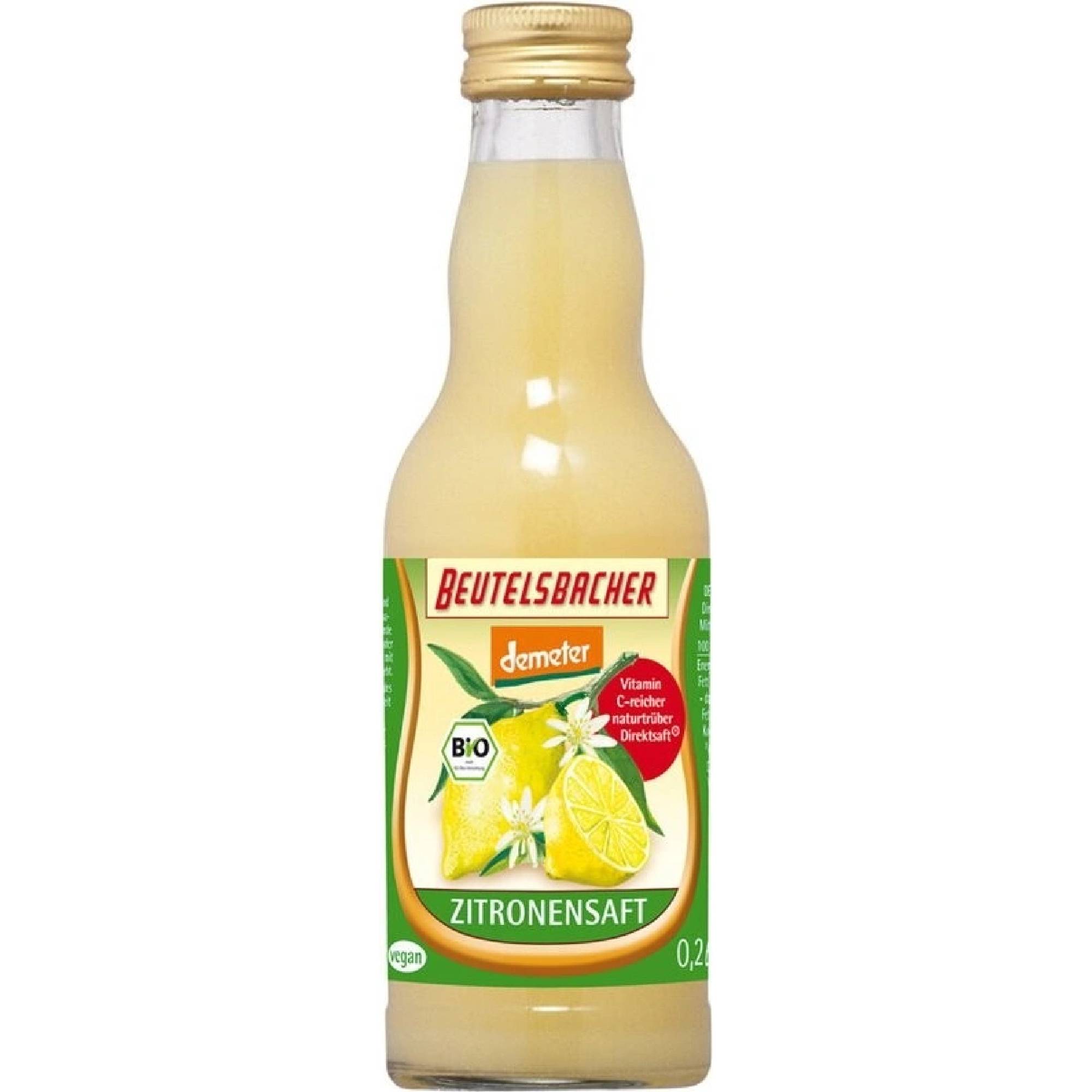 E-shop Beutelsbacher Citrónová šťava 100% Bio 200 ml
