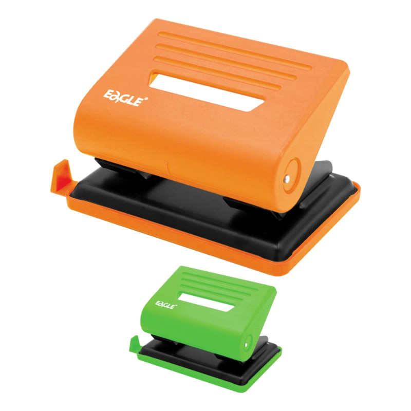 E-shop Dierovač Eagle P11000 - do 25 listov, oranžová/zelená 1ks