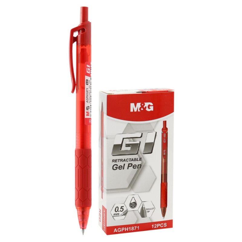 E-shop Pero gélové M G1 - 0,5 mm - červená náplň