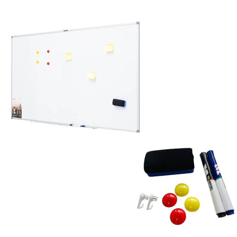 E-shop Magnetická tabuľa Economy, lakovaná 150 x 90 cm + 2x Popisovač + 4x Magnetka + 1x stierka