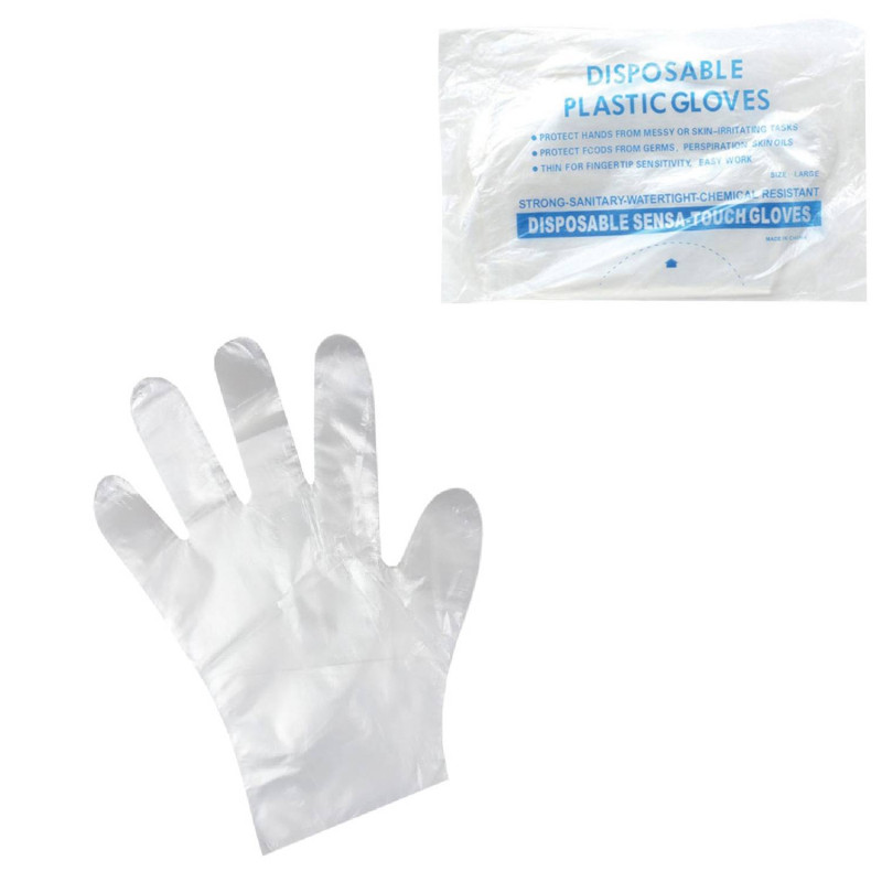 E-shop HDPE Mikroténové rukavice jednorázové 100ks