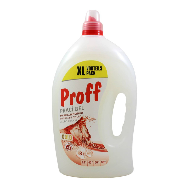 E-shop PROFF prací gel na pranie Marseillské mydlo 3L - 42 PD